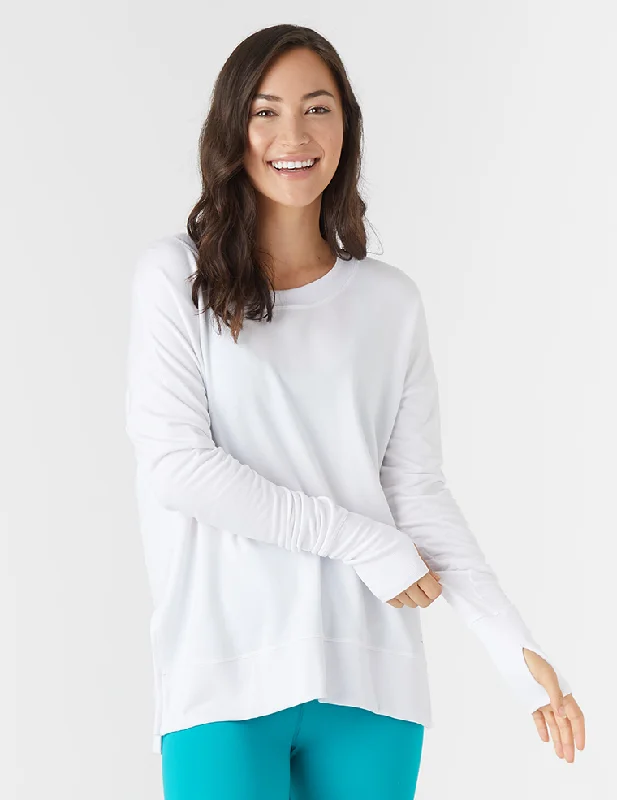 Lounge Long Sleeve: White Cool Women's Skate