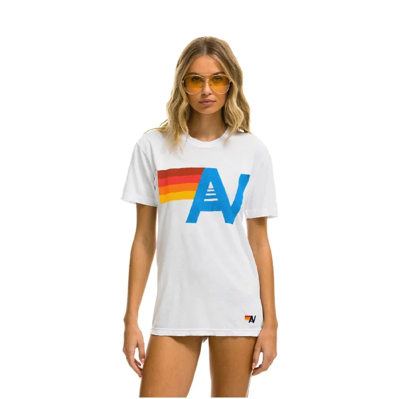 Logo Crew Tee (White) Relaxed Women's Beachy