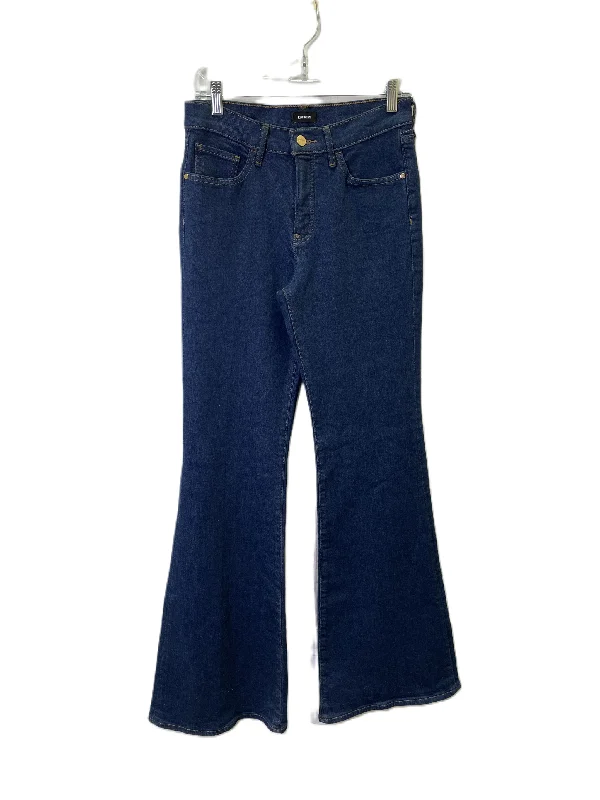 Jeans Flared By Express In Blue, Size: 4 Earthy Women's Hemp - based