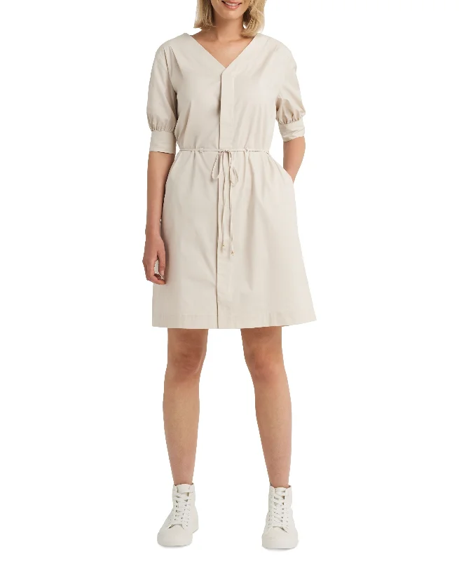 H Halston Womens Button Dress Casual Women's Japanese 