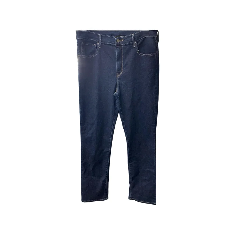 Jeans Skinny By Levis In Blue Denim, Size: 14 French