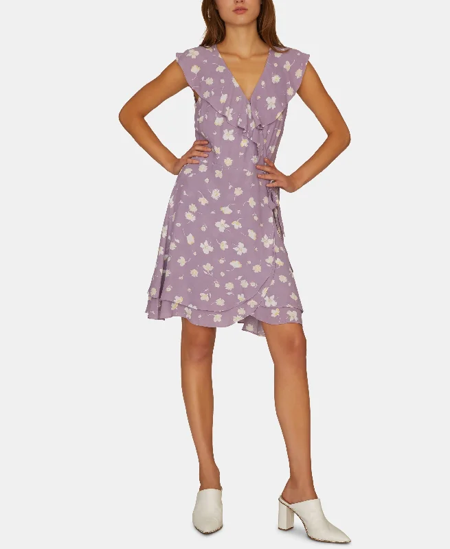Sanctuary Johanna Printed Wrap Dress Feminine Women's Soft 