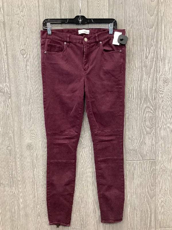 Jeans Jeggings By Loft In Red, Size: 6 Refined Women's Velvet