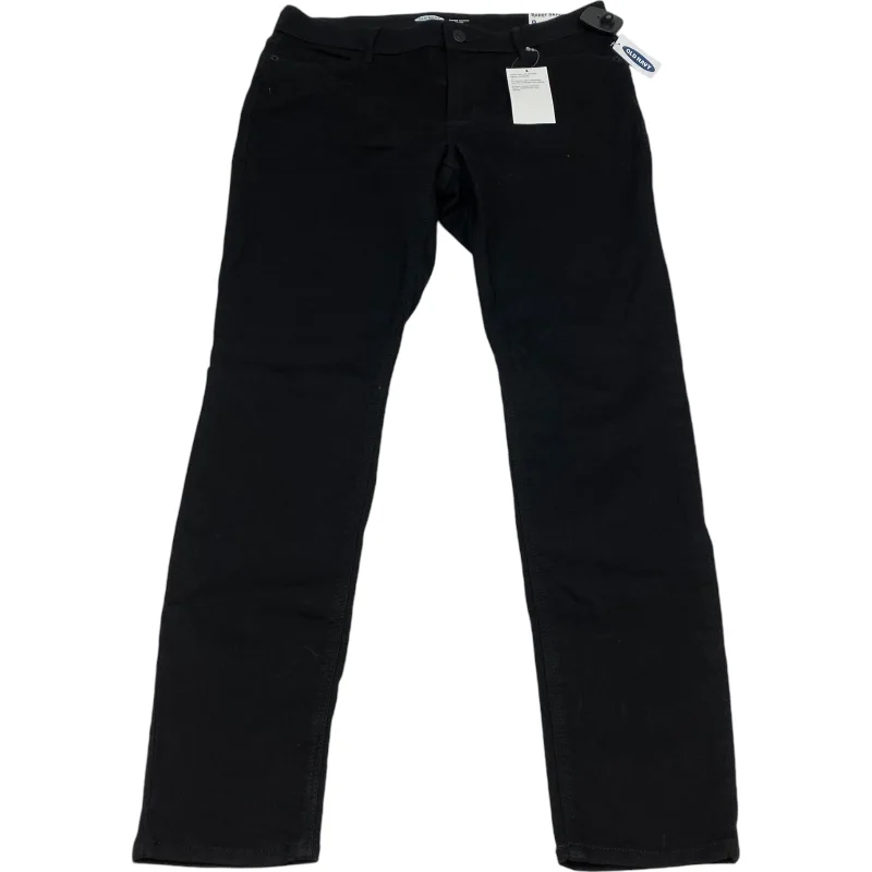 Jeans Skinny By Old Navy In Black Denim, Size: 8 Modern Women's Tech