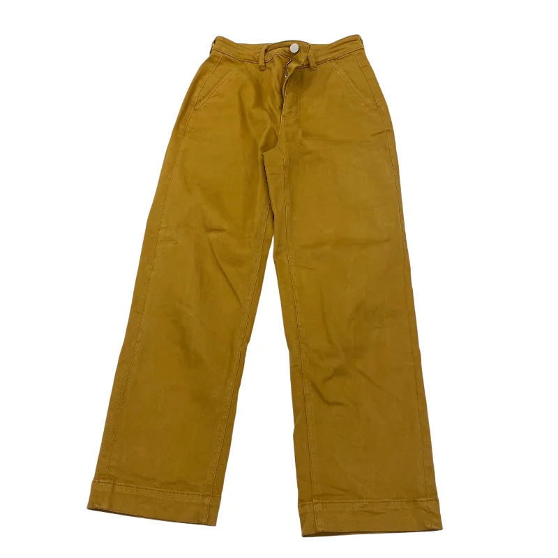 YELLOW JEANS STRAIGHT by EVERLANE Size:0 Practical Women's Multi - 