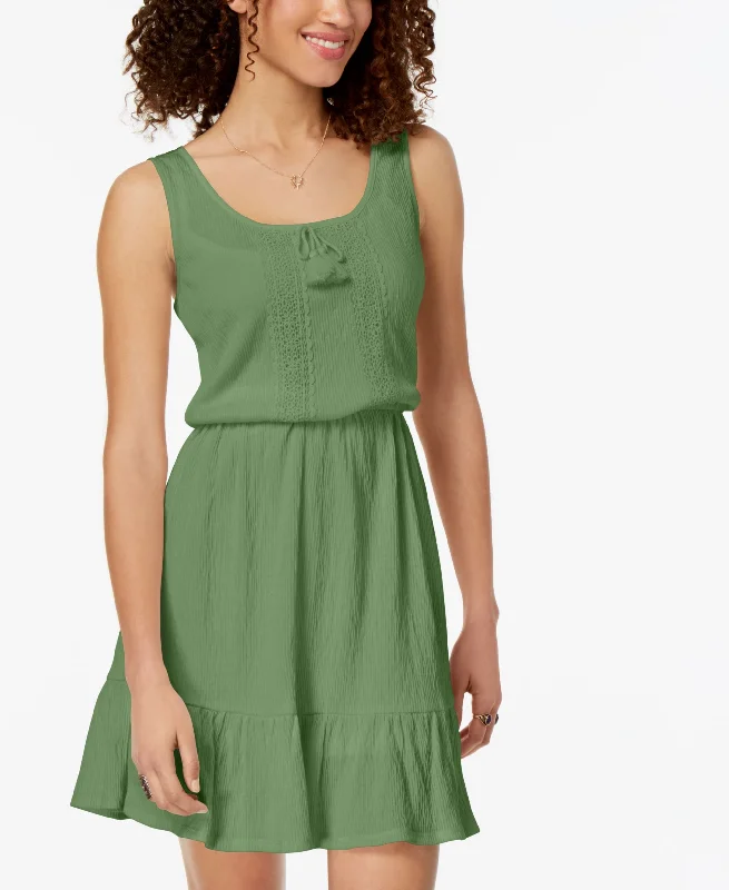 Be Bop Juniors Ruffled Hem Peasant Dress Dynamic Women's Moto