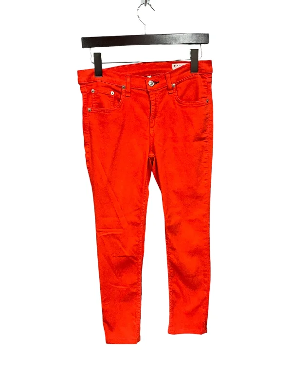 Jeans Skinny By Rag & Bones Jeans In Orange, Size: 6 Athletic Women's High - 