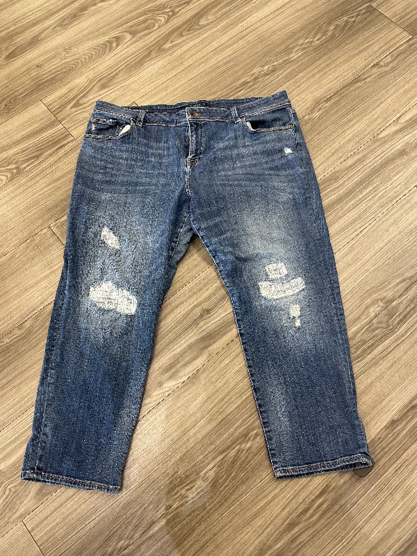 Jeans Boyfriend By Lucky Brand In Blue, Size: 20 Geometric