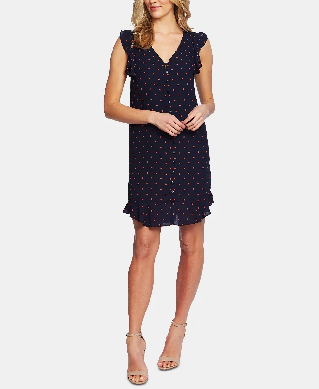 Cece Ruffled Polka Dot Dress Country