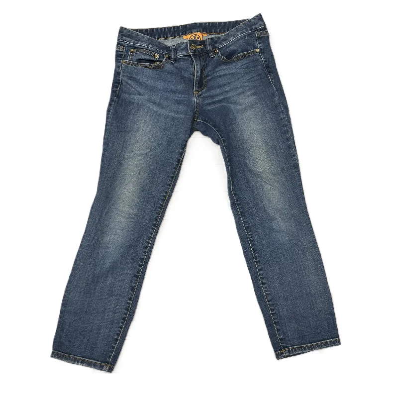 Jeans Designer By Tory Burch In Blue, Size: 6 British Gentlewoman Style