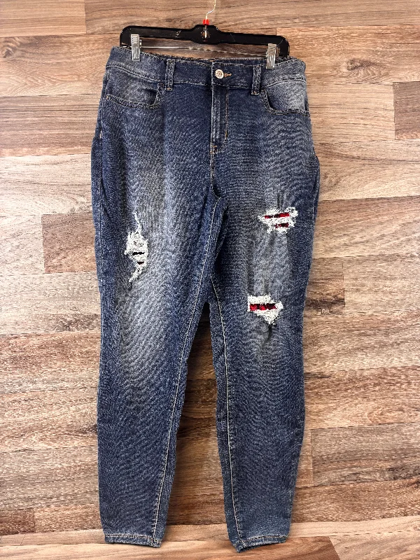 Jeans Straight By Cme In Blue Denim, Size: 12 Relaxed Women's 