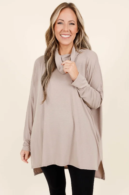 Closer To Your Heart Top, Ash Mocha Dapper Women's 1920S