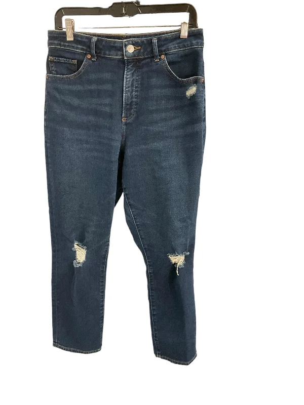 Jeans Cropped By Express In Denim, Size: 8 Relaxed Women's Beachy