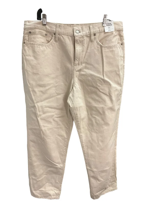 Jeans Relaxed/boyfriend By J Crew In Cream, Size: 12 Geometric