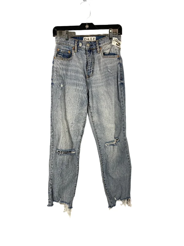 Jeans Straight By Daze In Blue Denim, Size: 26 Relaxed Women's 