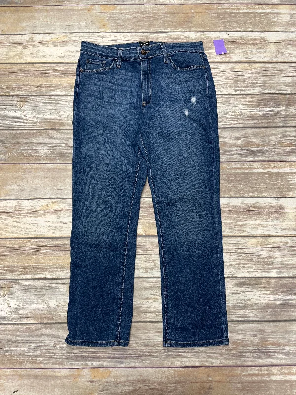 Jeans Skinny By Just Black In Blue Denim, Size: 12 Relaxed Women's 