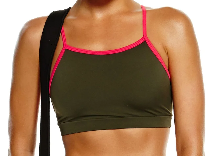 Onzie Hot Yoga Triangle Bra 378 With Trim Australian Beach