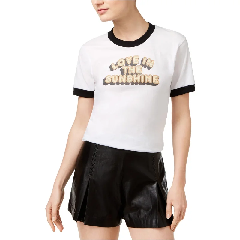 Kid Dangerous Womens Sunshine Graphic T-Shirt, White, X-Small performance