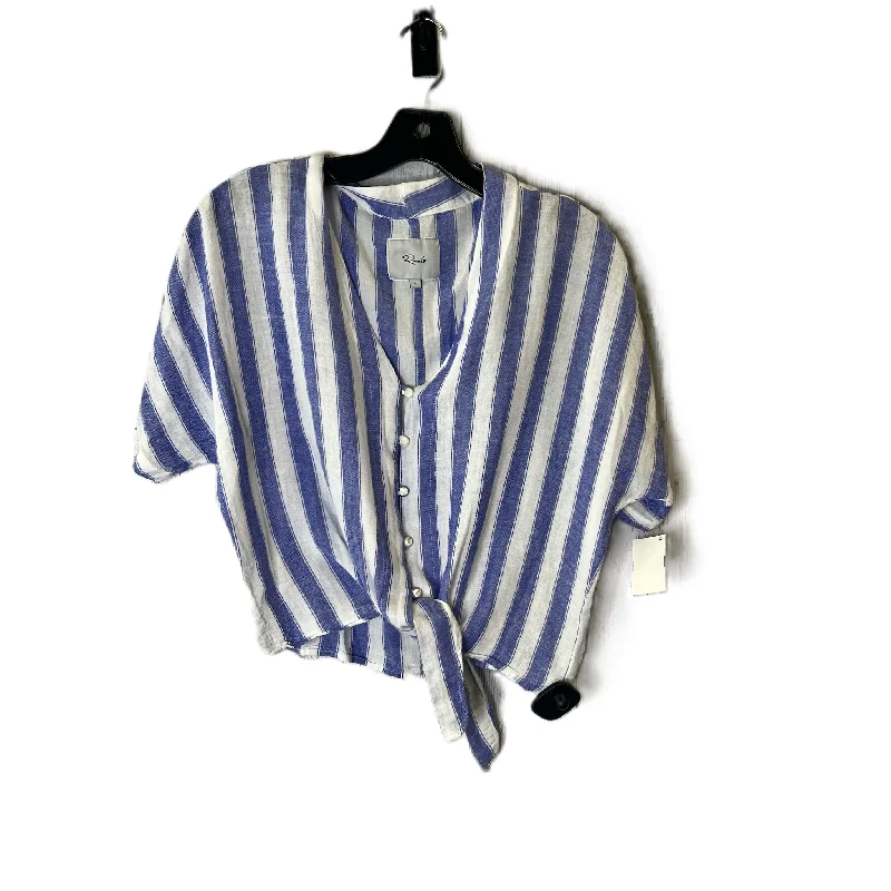 Striped Pattern Top Short Sleeve By Rails, Size: S Dapper Women's 1920S
