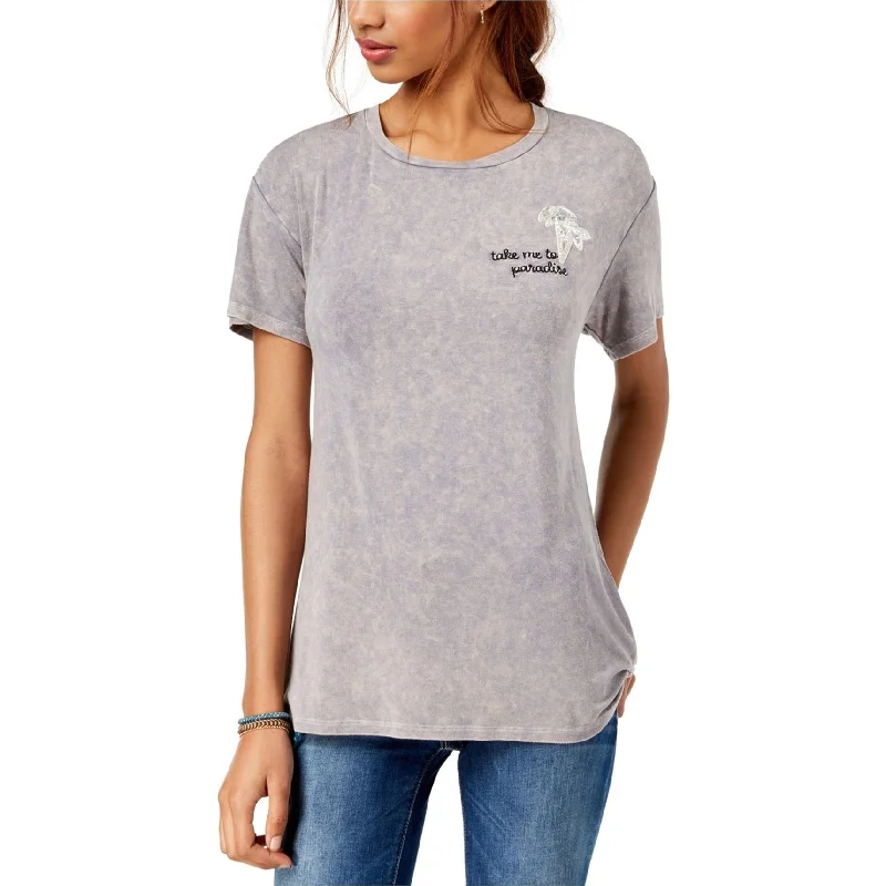 True Vintage Womens Cloud Embellished T-Shirt, Grey, X-Small Contemporary 